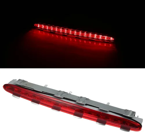 Vista 4 de X AUTOHAUX Tercera luz de freno trasero de alto nivel A2098200156 para Mercedes-Benz CLK 320 Base 3.2L V6 - Gas 2003-2005 Rojo