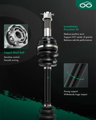 Vista 5 de SCITOO 1333081 1333947 Eje de transmisión CV Trasero Izquierdo Derecho Compatible con Polaris General 1000 2016-2020, Polaris General 4 1000