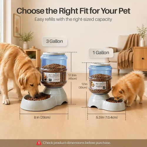 Vista 3 de Bol para mascotas con sistema dispensador automático y almacenamiento de alimento seco, de Flexzion Self-Replenishing Dry Food Station with