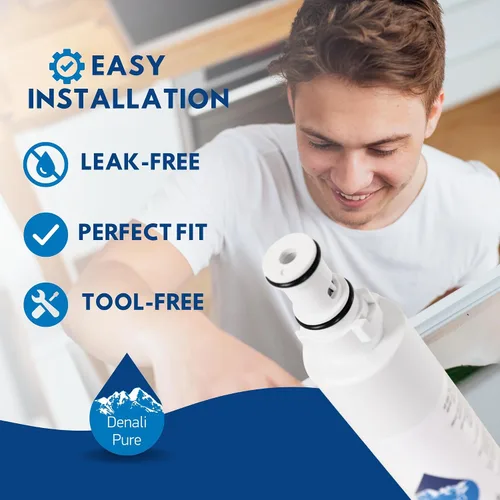 Vista 6 de Paquete de 2 filtros de agua de repuesto para refrigerador Whirlpool GR2SHWXPS02 - Compatible con cartucho de filtro de agua para refrigerador