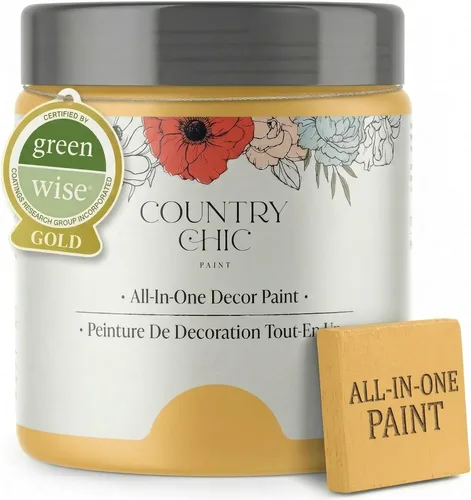 Vista 108 de Country Chic - Pintura a la tiza todo en uno para muebles y armarios, ecológica, acabado mate, con primer y sellador, para madera y metal, Alchemist