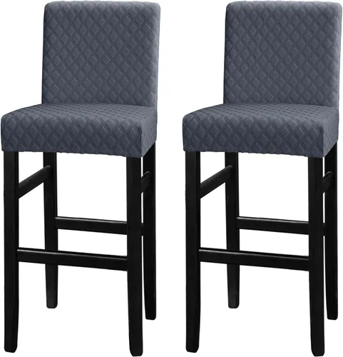 Vista 26 de Lellen - Fundas para taburete de bar de jacquard, fundas para silla de taburete de bar, fundas para silla de bar, fundas para taburete de bar