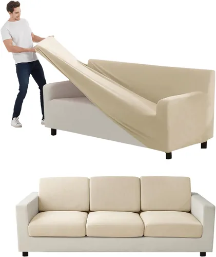 Vista 87 de Funda para Sofá de Terciopelo, Fundas Elásticas para Sofá para Funda Principal Separada/Respaldos y Cojines de Asiento, Funda para Sofá, para Fundas