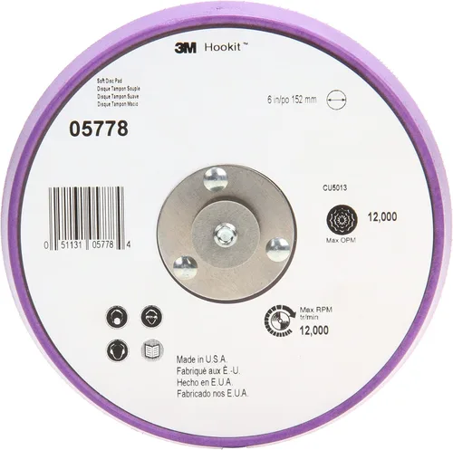 Vista 9 de 3M Painter's - Almohadilla de disco con Hookit 05778, 6 pulgadas, espuma de densidad suave