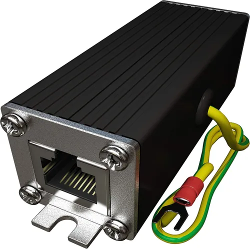 Vista 2 de Protector contra sobretensiones Ethernet (paquete de 2) Gigabit High PoE++ Clase 8 (154W/3.2A) TP302x2 High PoE++ capacity and Class 8 (154W/3.2A)