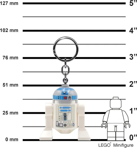 Vista 2 de Lego Star Wars - Figura grande de 2 pulgadas de alto - R2-D2 (KE21H), Blanco