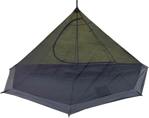 Vista 16 de Tienda de campaña para 2-4 personas, para 4 estaciones, ultraligera, fácil de montar, estilo Teepee caliente