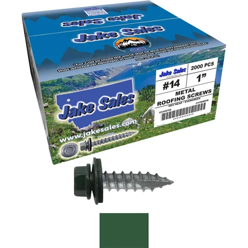 Vista 151 de TORNILLOS PARA TECHOS DE METAL #14: (250) Tornillos x 1" ABC GRIS Tornillo para techo de chapa metálica con cabeza hexagonal y arandela.