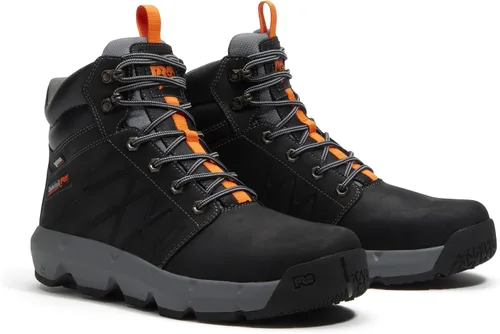Vista 2 de Timberland PRO Boondock Botas impermeables ultraligeras de 6 pulgadas para hombre Cuero negro