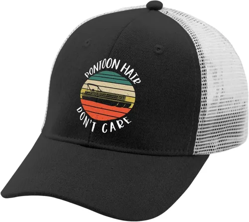 Vista 2 de devor Hats Pontoon Hair Don't Care Baseball Cap, Funny Baseball Caps for Women