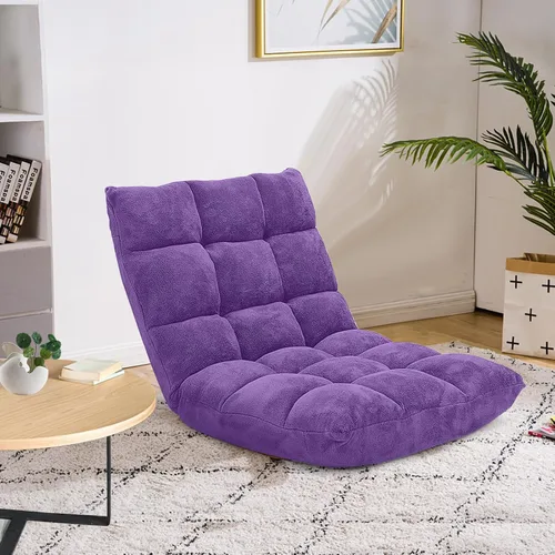 Vista 12 de Silla de piso de espuma viscoelástica con soporte de respaldo ajustable de 14 posiciones