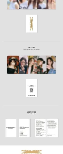 Vista 3 de DREAMUS LE SSERAFIM ANTIFRAGILE 2º Mini Álbum Weverse Álbum Plataforma Versión Titular de la tarjeta+Tarjeta Fotocard+Tarjeta QR+Guía