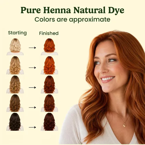 Vista 3 de Shudh Online Polvo de henna pura para tinte de color y piel - Rajasthani Mehndi natural triple tamizado (3.5 oz 3.53 oz) Tinte Natural Gena Para