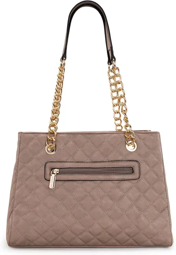 Vista 5 de Montana West Bolso de mano mediano para mujer, con cadena acolchada, bolso de hombro