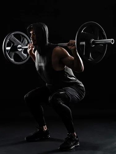 Vista 2 de DRSKIN 1 2 unidades de camisetas sin mangas, sudaderas con capucha para hombre, para culturismo, musculación, entrenamiento en gimnasio