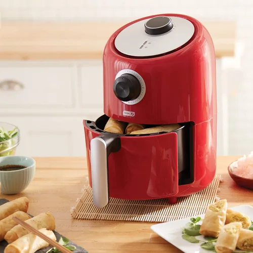 Vista 2 de DASH Horno freidora de aire compacto con control de temperatura, cesta de freír antiadherente, guía de recetas + función de apagado automático, 2