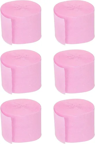 Vista 8 de YYaaloa Serpentinas de papel crepé, 6 rollos de 492 pies, gran valor, tamaño perfecto para fiestas, cumpleaños, ceremonias de boda y decoración