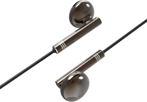 Vista 3 de Auriculares con cable, sin micrófono, con cable largo, cancelación de ruido, auriculares con cable de 0.138 in, auriculares de graves