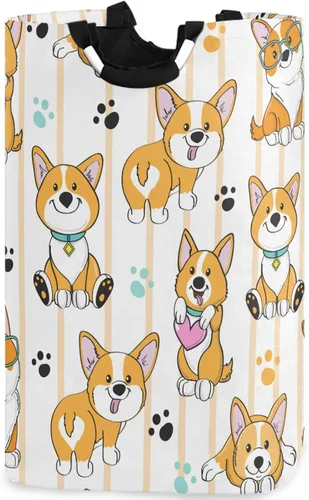 Vista 12 de visesunny Coloful - Cesta de colada grande con asa plegable y duradera, cesta de ropa, bolsa de lavandería, cubo de juguete para baño, dormitorio