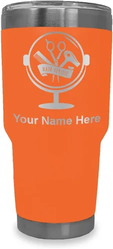 Vista 14 de LaserGram Taza de 20 onzas con aislamiento al vacío, para estilista de cabello, con grabado personalizado incluido (negro) Engraved Gift for Hair