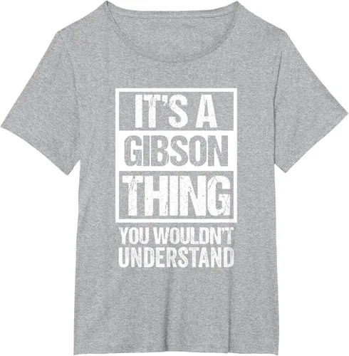 Vista 97 de It's A Gibson Thing You would Not Understand - Camiseta con nombre familiar, Negro, S