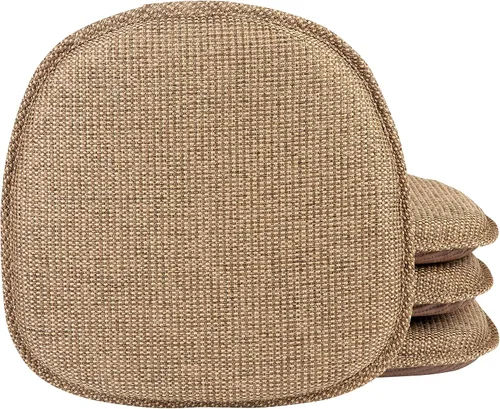 Vista 13 de Klear Vu Gripper - Cojín antideslizante para silla, moderno de mediados de siglo, ensamblado en Estados Unidos, relleno extragrueso, tela de Dorado