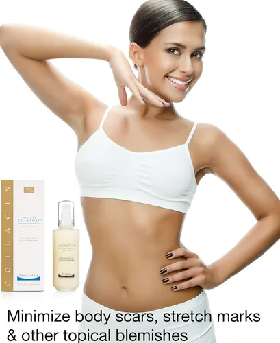 Vista 3 de SALCOLL Gel corporal, gel marino de colágeno antiedad ayuda a reducir las estrías y la celulitis, gel de colágeno ayuda al tratamiento para varices