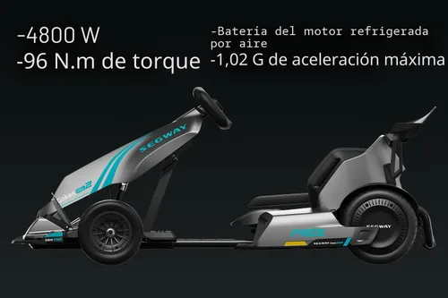 Vista 6 de Segway Ninebot Gokart Pro 2 - High-Speed Electric Go Kart for Ages 14+, Drift & Race with Speeds Up to 26.7 mph
