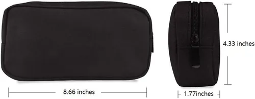 Vista 2 de Bolsa de transporte suave universal para electrónicos/accesorios, duradera y ligera, adecuada para salidas, negocios, viajes y kit de cosméticos