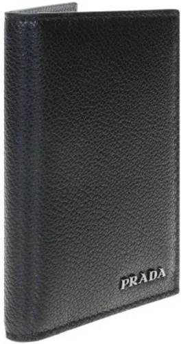 Vista 3 de Prada los hombres de piel negro largo cartera 2mv836Saffiano Nero + Mercurio