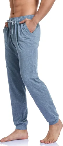 Vista 2 de COLORFULLEAF Pantalones de pijama para parejas para hombre y mujer pantalones de pijama de algodón pantalones de pijama para hombre pantalones