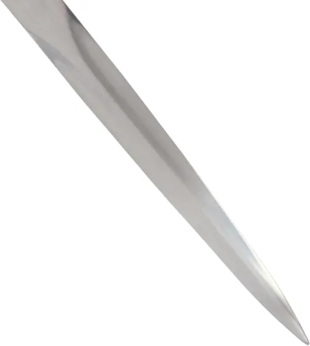 Vista 3 de Cuchillo de caza de diseño histórico del lobo medieval del ojo de la serpiente con la vaina