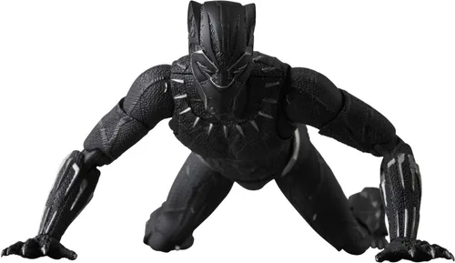 Vista 9 de Medicom MAFEX Mafekkusu No.091 - Figura de acción pintada de Pantera Negra (aprox. 6.299 in)