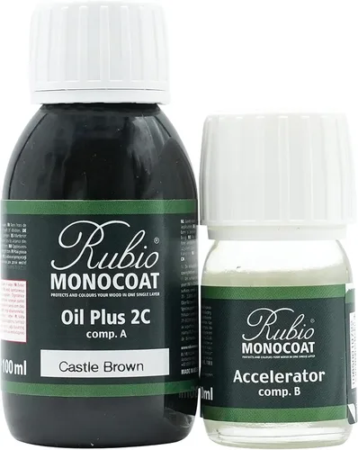 Vista 117 de Rubio Monocoat Tinte y acabado para madera de 650 pies cuadrados - Niebla 5% Oil Plus 2C Aceite de linaza ecológico de secado rápido