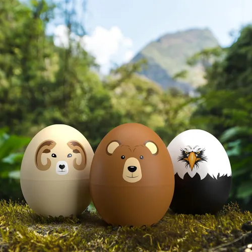 Vista 3 de BeepEgg Oso – Temporizador de Huevos para Hervir Huevos – Cocinador de Huevos Musical para Huevos Blandos, Medios y Duros – Seguro para Alimentos