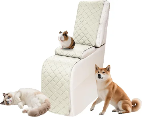 Vista 22 de Fundas impermeables para sofá reclinable seccional en forma de L, 7 piezas, antideslizantes, lavables, juego de fundas reclinables para mascotas