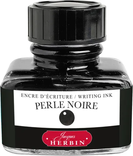 Vista 33 de Tinta para pluma estilográfica Herbin - Botella de 10 ml - Perle Noire