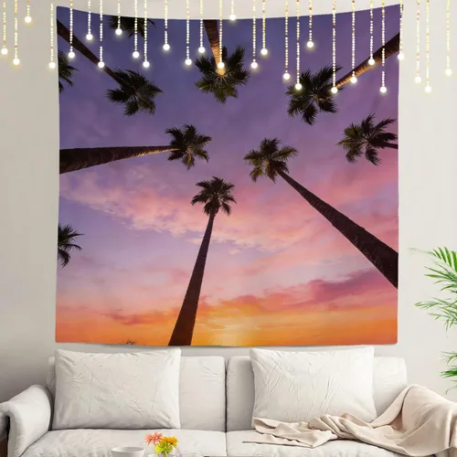 Vista 101 de Shrahala Modern Abstract Artwork Wall Tapestry, Orange Black Beige Wall Hanging Large Tapestry Decoration Polyester Fiber White Hem Around for Dorm