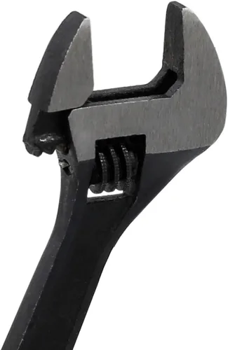 Vista 5 de Llave ajustable de tamaño mini de 2.5 pulgadas, herramienta de llave de tuerca pequeña negra de 2.5", capacidad de mandíbula de 0~10mm Jaw