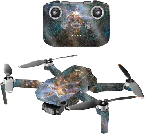 Vista 7 de MightySkins Glitter brillante compatible con DJI Mini 2 Dron portátil – Ácido Acabado de purpurina protector, duradero de alto brillo Fácil