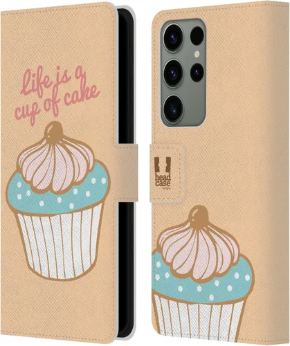 Vista 11 de Head Case Designs Assortment Cupcakes Happiness Leather Wallet Case Compatible with Samsung Galaxy A07 4G Surtido