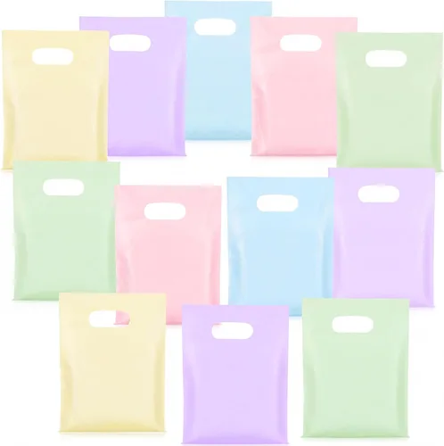 Vista 8 de Geyoga 500 bolsas pequeñas de plástico para regalo, a granel, color sólido Varios