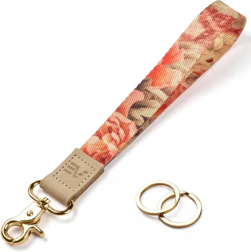 Vista 37 de EcoVision - Llaveros lindos con correa para llaves, llavero de muñeca para mujer, correa de insignia con 2 argollas para llaves