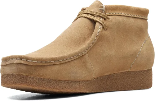 Vista 25 de Clarks Wallabee Chukka Botas para hombre cera de abeja cuero