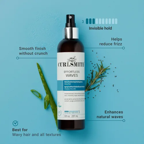 Vista 2 de CURLSMITH - Miracle Shield, Spray de protección para el cabello rico en proteínas para todo tipo de rizos y cabello
