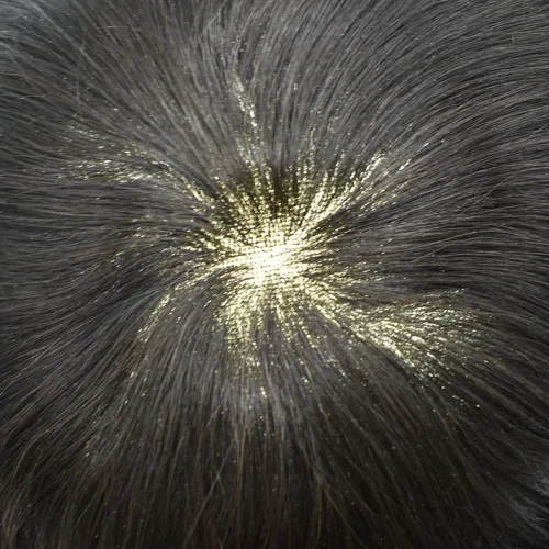 Vista 4 de Toupee For Men Real Human Hair Mens Toupee Hair Replacement System Swiss Lace Toupee For Men Natural Human Hair Piece Mens Toupee6*8"-90% density#2
