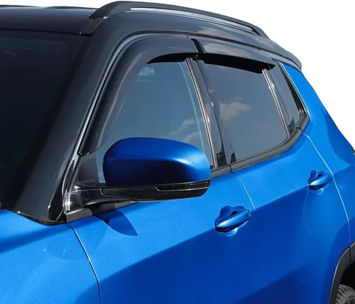 Vista 22 de Viseras adhesivas para ventana, protectores de lluvia compatibles con Toyota Rav4 2006-2012, deflector de ventana de ventilación lateral, protección