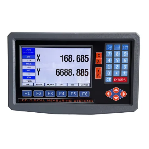 Vista 10 de Lectura digital de 2/3 ejes y codificador DRO de escala de vidrio lineal de precisión TTL para torno de fresado. Nota: la pantalla y las básculas se