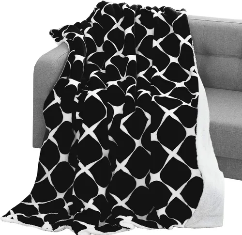 Vista 16 de Elegant Comfort Manta, Manta Reversible de Franela Sherpa, Ultra-Suave, Mullida, Acogedora y Afelpada - Manta Decorativa Ligera para Todas las Gris