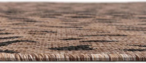 Vista 5 de Unique Loom Outdoor Safari Collection Alfombra de área - Samburu (2' 2" x 3' 1" Rectángulo, Natural/Marrón Claro)
